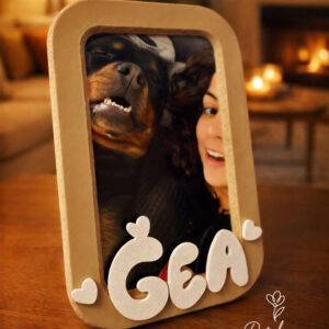 Cornice personalizzata con scritta stile Gea